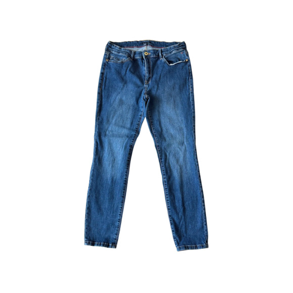Tommy Hilfiger Jeans Skinny Mid-Rise Stretch Denim Blue Women’s Size 10 - Picture 1 of 9